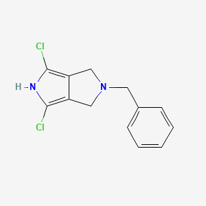 molecular formula C13H12Cl2N2 B13003671 2-Benzyl-4,6-dichloro-1,2,3,5-tetrahydropyrrolo[3,4-c]pyrrole 