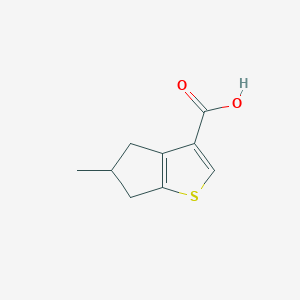 molecular formula C9H10O2S B13003710 5-Methyl-5,6-dihydro-4H-cyclopenta[B]thiophene-3-carboxylic acid CAS No. 937599-50-3