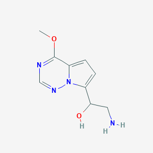 2-Amino-1-(4-methoxypyrrolo[2,1-f][1,2,4]triazin-7-yl)ethan-1-ol