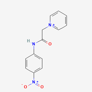 molecular formula C13H12N3O3+ B13003773 1-(2-((4-Nitrophenyl)amino)-2-oxoethyl)pyridin-1-ium 