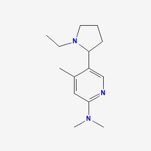 5-(1-Ethylpyrrolidin-2-yl)-N,N,4-trimethylpyridin-2-amine