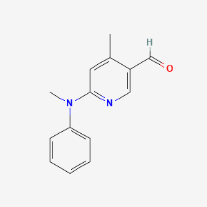 4-Methyl-6-(methyl(phenyl)amino)nicotinaldehyde