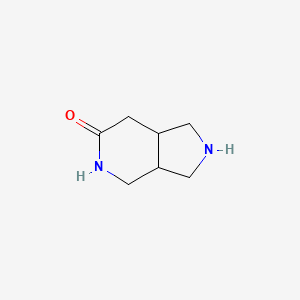 molecular formula C7H12N2O B13003830 Octahydro-6H-pyrrolo[3,4-c]pyridin-6-one 