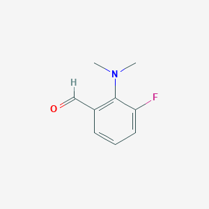 molecular formula C9H10FNO B13003881 2-(Dimethylamino)-3-fluorobenzaldehyde 