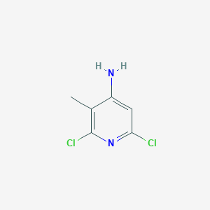 molecular formula C6H6Cl2N2 B13003921 2,6-Dichloro-3-methylpyridin-4-amine 