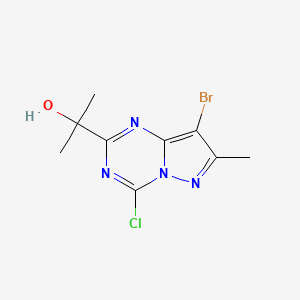 2-(8-Bromo-4-chloro-7-methylpyrazolo[1,5-a][1,3,5]triazin-2-yl)propan-2-ol