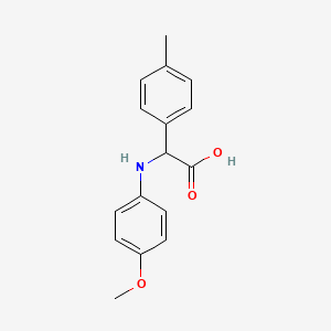 molecular formula C16H17NO3 B13004033 (4-Methoxy-phenylamino)-p-tolyl-acetic acid 