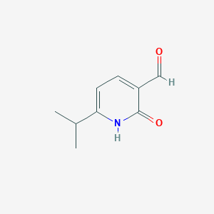 molecular formula C9H11NO2 B13004073 6-Isopropyl-2-oxo-1,2-dihydropyridine-3-carbaldehyde 