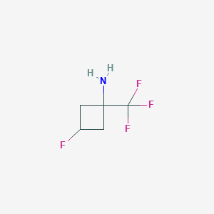 3-Fluoro-1-(trifluoromethyl)cyclobutan-1-amine