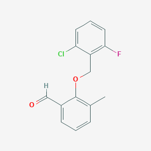 2-((2-Chloro-6-fluorobenzyl)oxy)-3-methylbenzaldehyde