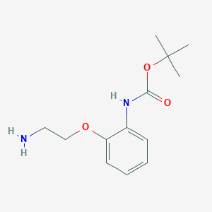 molecular formula C13H20N2O3 B13004134 tert-Butyl (2-(2-aminoethoxy)phenyl)carbamate 