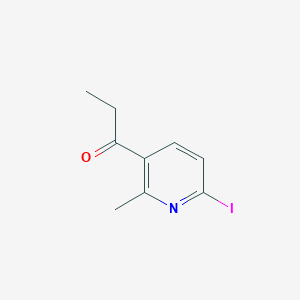 1-(6-Iodo-2-methylpyridin-3-yl)propan-1-one