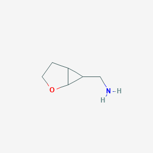 molecular formula C6H11NO B13004166 (2-Oxabicyclo[3.1.0]hexan-6-yl)methanamine 