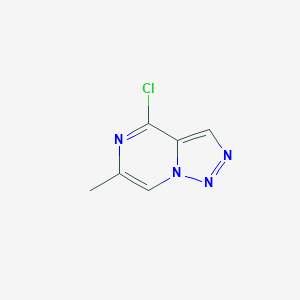 molecular formula C6H5ClN4 B13004173 4-Chloro-6-methyl-[1,2,3]triazolo[1,5-a]pyrazine 