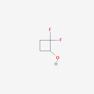 molecular formula C4H6F2O B13004209 2,2-Difluorocyclobutan-1-ol CAS No. 2092453-42-2