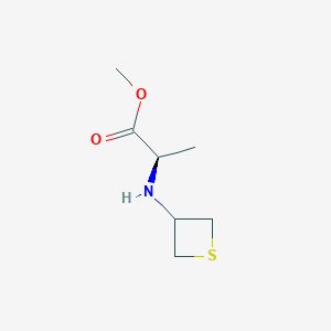 molecular formula C7H13NO2S B13004251 Methylthietan-3-yl-D-alaninate 