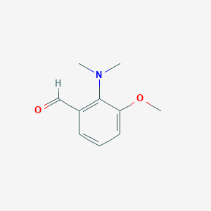 molecular formula C10H13NO2 B13004267 2-(Dimethylamino)-3-methoxybenzaldehyde 