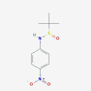 molecular formula C10H14N2O3S B13004327 2-methyl-N-(4-nitrophenyl)propane-2-sulfinamide 