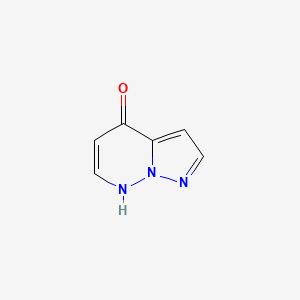 molecular formula C6H5N3O B13004333 Pyrazolo[1,5-b]pyridazin-4(7H)-one 