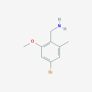 (4-Bromo-2-methoxy-6-methylphenyl)methanamine