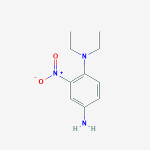 molecular formula C10H15N3O2 B13004411 N1,N1-Diethyl-2-nitrobenzene-1,4-diamine 