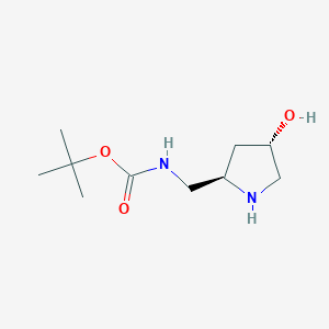 molecular formula C10H20N2O3 B13004415 tert-Butyl (((2R,4S)-4-hydroxypyrrolidin-2-yl)methyl)carbamate 