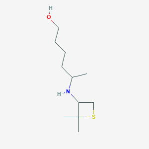 5-((2,2-Dimethylthietan-3-yl)amino)hexan-1-ol