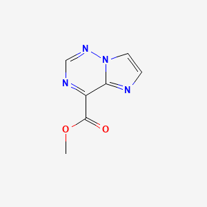 molecular formula C7H6N4O2 B13004430 Methylimidazo[2,1-f][1,2,4]triazine-4-carboxylate CAS No. 2227205-97-0