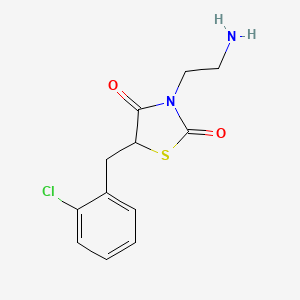 3-(2-Aminoethyl)-5-(2-chlorobenzyl)thiazolidine-2,4-dione