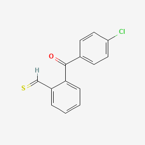 molecular formula C14H9ClOS B13004463 2-(4-Chlorobenzoyl)benzothialdehyde 