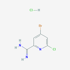 4-Bromo-6-chloropicolinimidamide hydrochloride