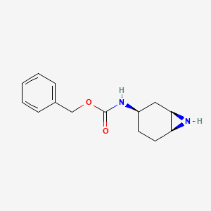 molecular formula C14H18N2O2 B13004547 Benzyl((1R,3R,6S)-7-azabicyclo[4.1.0]heptan-3-yl)carbamate 