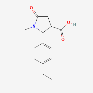 2-(4-Ethylphenyl)-1-methyl-5-oxopyrrolidine-3-carboxylic acid