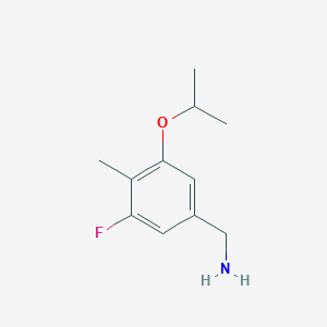 (3-Fluoro-5-isopropoxy-4-methylphenyl)methanamine