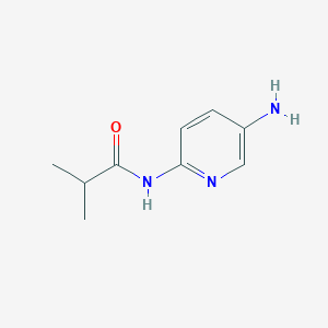 molecular formula C9H13N3O B13004611 N-(5-Aminopyridin-2-yl)isobutyramide 