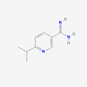 molecular formula C9H13N3 B13004618 6-Isopropylnicotinimidamide 