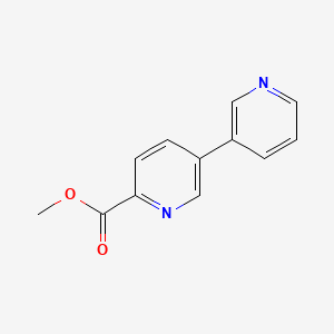 molecular formula C12H10N2O2 B13004635 Methyl [3,3'-bipyridine]-6-carboxylate CAS No. 1214390-27-8