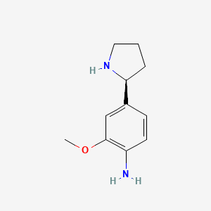 (S)-2-Methoxy-4-(pyrrolidin-2-yl)aniline