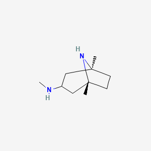 molecular formula C10H20N2 B13004662 Rel-(1R,3r,5S)-N,1,5-trimethyl-8-azabicyclo[3.2.1]octan-3-amine 