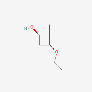 trans-3-Ethoxy-2,2-dimethylcyclobutan-1-ol