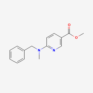 molecular formula C15H16N2O2 B13004726 Methyl 6-(benzyl(methyl)amino)nicotinate 