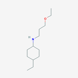 molecular formula C13H27NO B13004736 N-(3-ethoxypropyl)-4-ethylcyclohexan-1-amine 