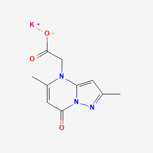 potassium 2-{2,5-dimethyl-7-oxo-4H,7H-pyrazolo[1,5-a]pyrimidin-4-yl}acetate