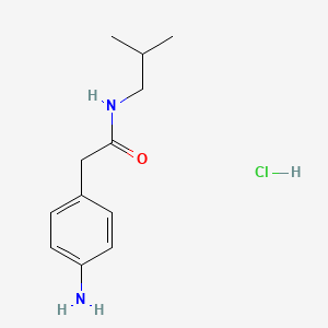 2-(4-Aminophenyl)-N-isobutylacetamide hydrochloride