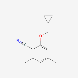 2-(Cyclopropylmethoxy)-4,6-dimethylbenzonitrile