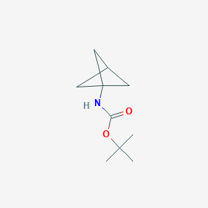 molecular formula C10H17NO2 B13004787 tert-Butyl bicyclo[1.1.1]pentan-1-ylcarbamate CAS No. 1886967-60-7