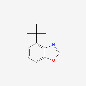 molecular formula C11H13NO B13004821 4-(tert-Butyl)benzo[d]oxazole 