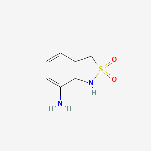 molecular formula C7H8N2O2S B13004849 7-Amino-1,3-dihydrobenzo[c]isothiazole 2,2-dioxide 