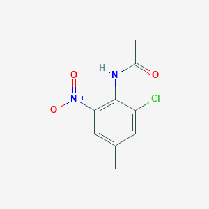 molecular formula C9H9ClN2O3 B13004860 N-(2-Chloro-4-methyl-6-nitrophenyl)acetamide 