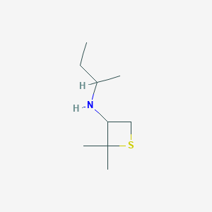 molecular formula C9H19NS B13004898 N-(sec-Butyl)-2,2-dimethylthietan-3-amine 